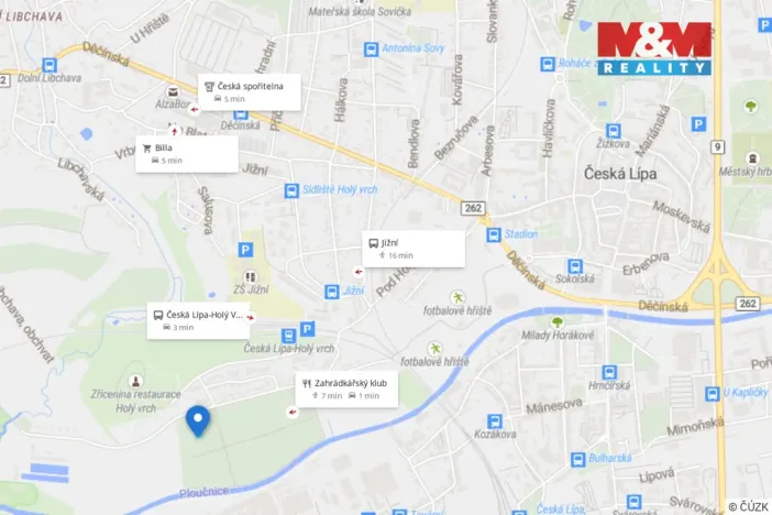 Prodej zahrady, Česká Lípa, 403 m2