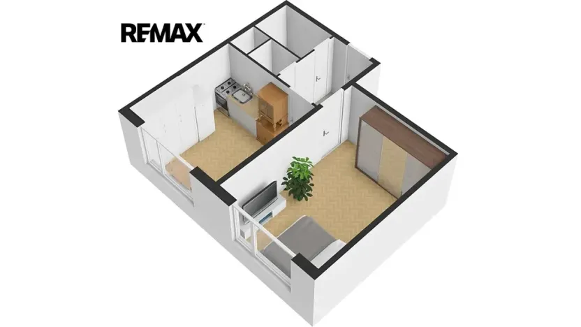 Pronájem bytu 1+1, Plzeň, Brněnská, 35 m2