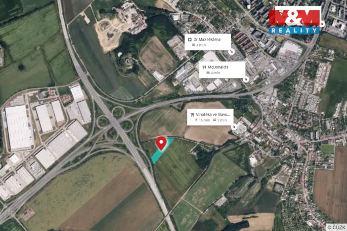 Prodej pole, Olomouc - Slavonín, 12778 m2