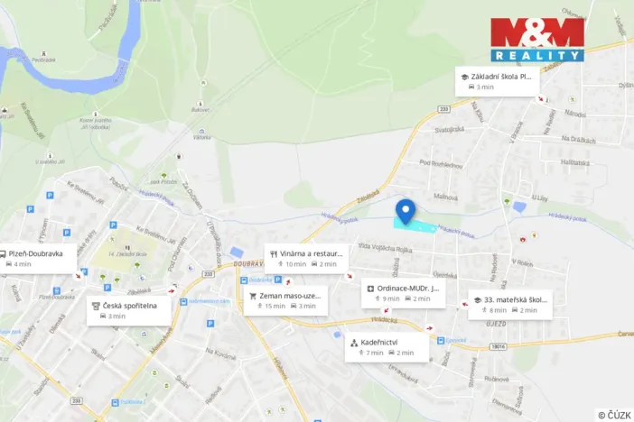 Prodej pozemku pro bydlení, Plzeň - Újezd, 6691 m2