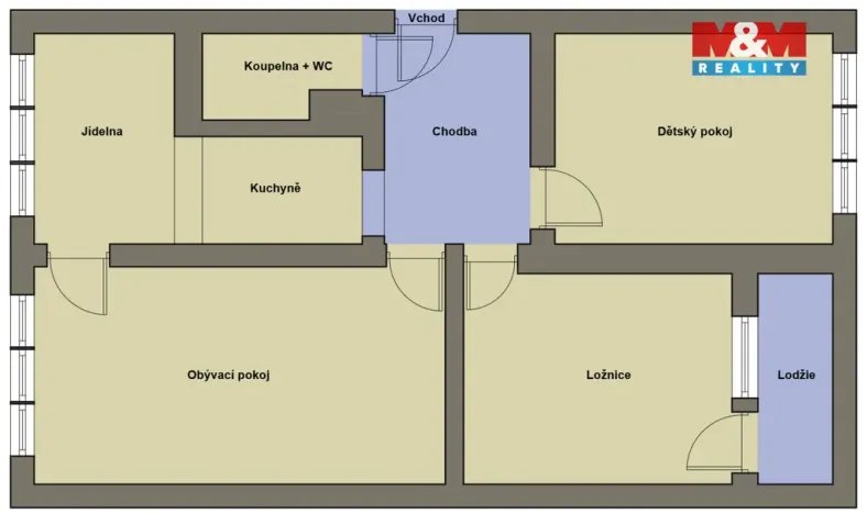 Prodej bytu 3+1, Chomutov, Zahradní, 77 m2
