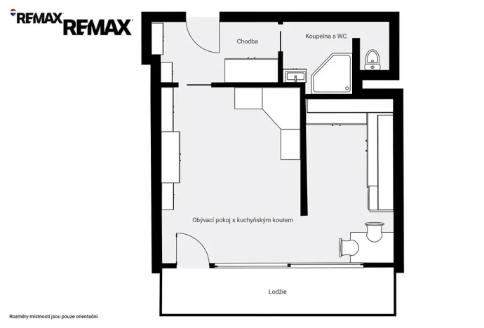 Pronájem bytu 1+1, Praha - Krč, Horáčkova, 34 m2