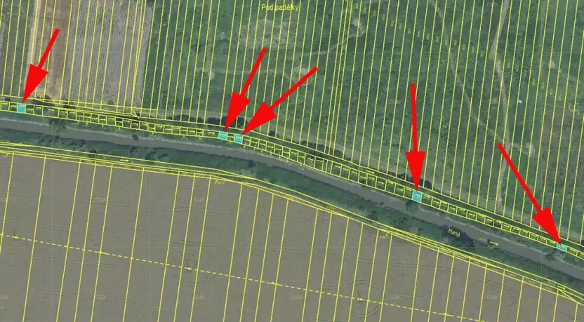 Prodej louky, Kojetín, 369 m2