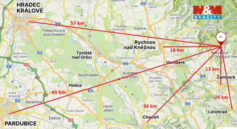 Prodej louky, Rokytnice v Orlických horách, 609 m2