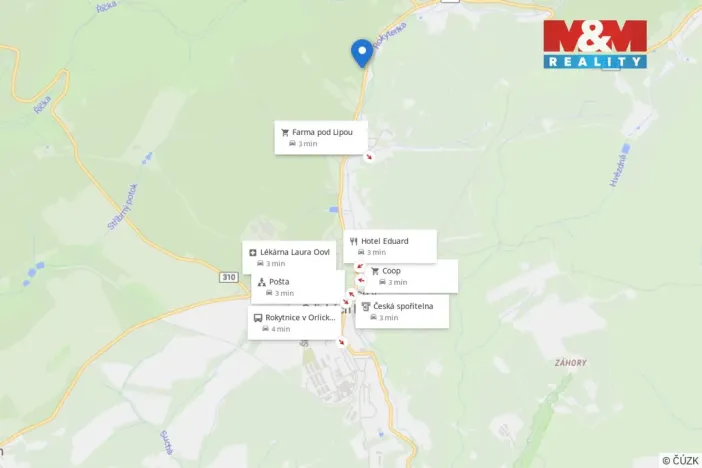 Prodej louky, Rokytnice v Orlických horách, 609 m2