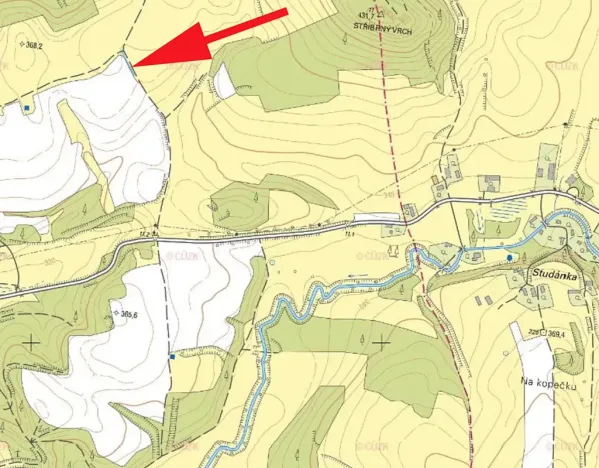 Prodej louky, Dubnice, 245 m2