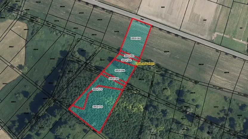 Prodej lesa, Lysá nad Labem, 8812 m2