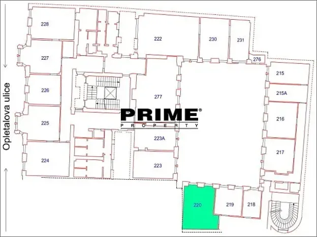 Pronájem kanceláře, Praha - Nové Město, Opletalova, 28 m2