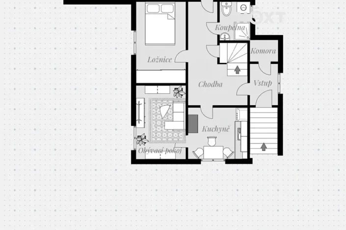 Prodej bytu 4+1, Zahájí, 84 m2