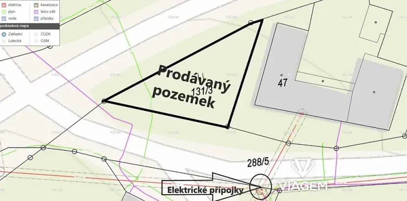 Prodej zahrady, Moravské Budějovice, 345 m2