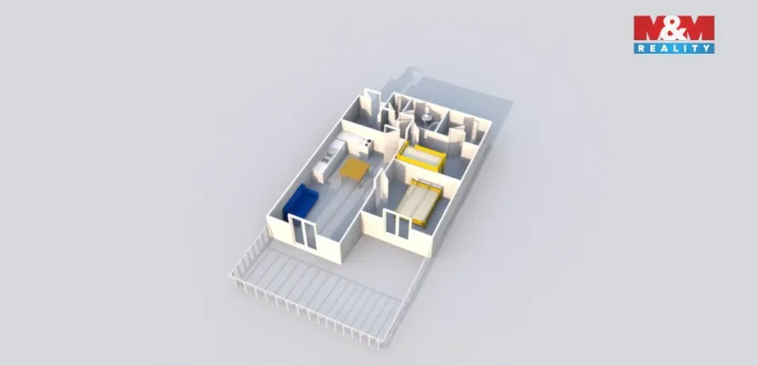 Prodej bytu 2+kk, Nehvizdy, Vyšehořovická, 66 m2