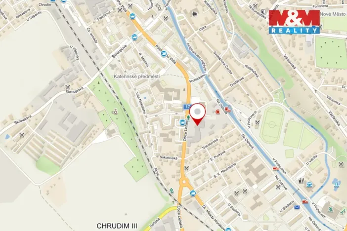 Pronájem kanceláře, Chrudim - Chrudim III, Na Ostrově, 52 m2