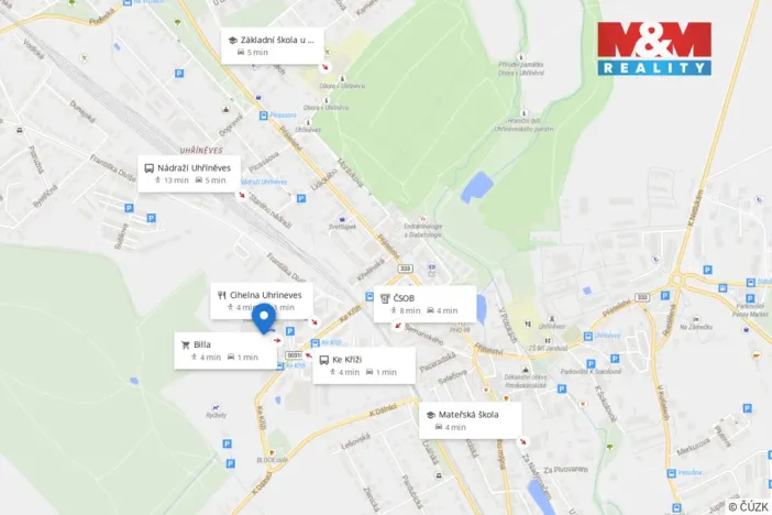 Pronájem bytu 2+kk, Praha - Uhříněves, Karla Guta, 49 m2