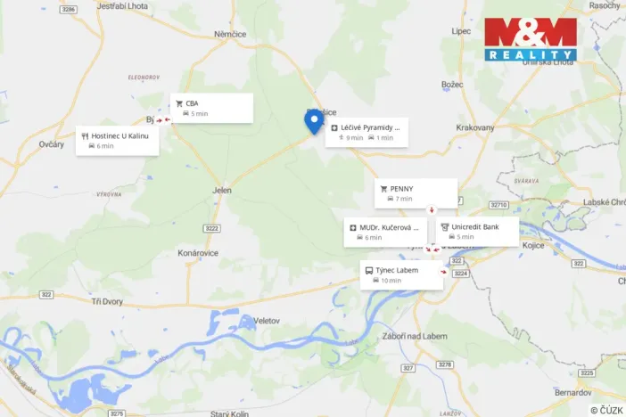 Prodej zahrady, Bělušice, 1876 m2