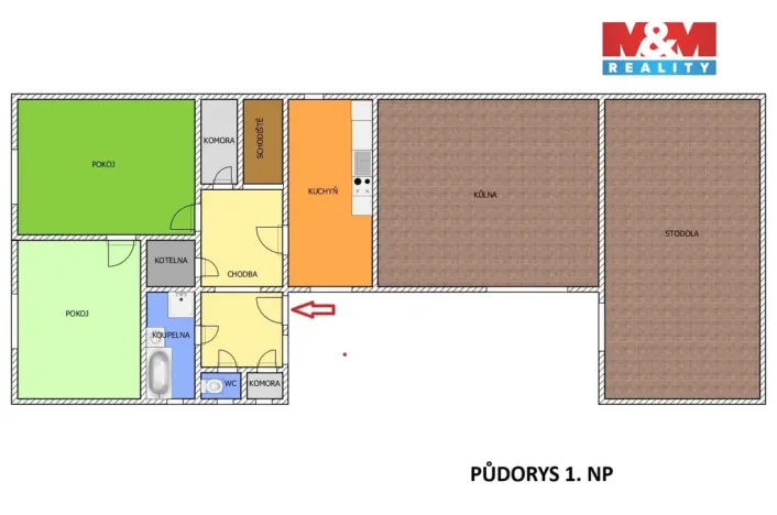 Prodej rodinného domu, Zbýšov - Klucké Chvalovice, 134 m2