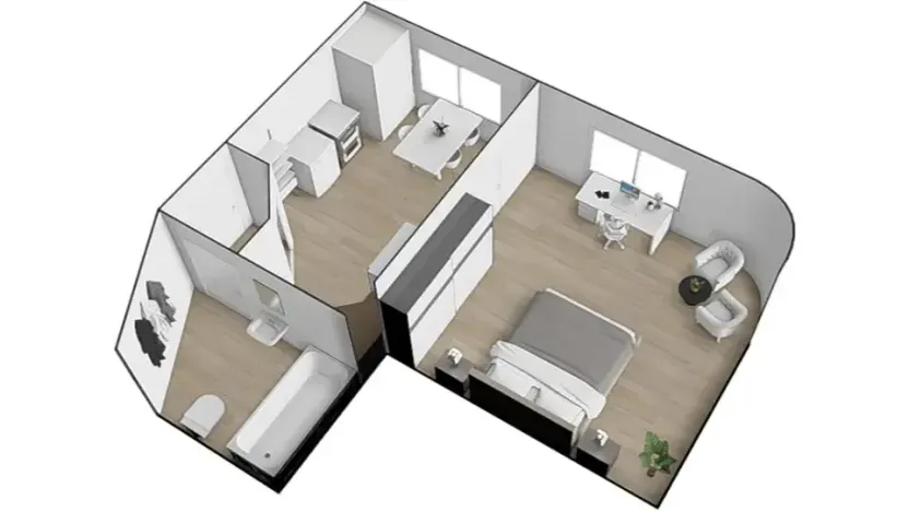 Pronájem bytu 1+1, Brno, Krkoškova, 35 m2