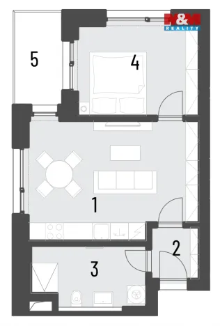 Prodej bytu 2+kk, Brandýs nad Labem-Stará Boleslav, Dřevčická, 55 m2