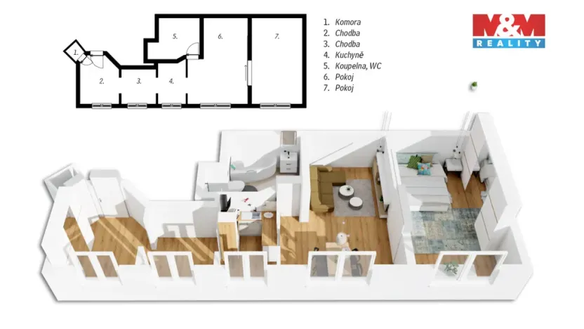 Prodej bytu 2+kk, Praha - Krč, Štúrova, 68 m2