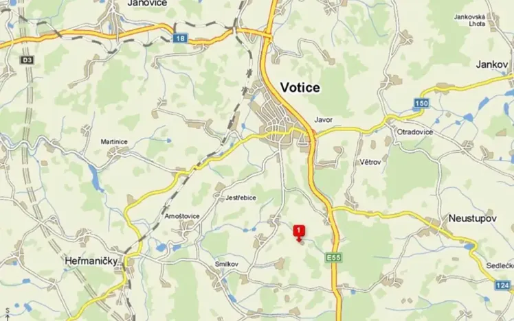 Prodej rybníku, Votice, 2482 m2