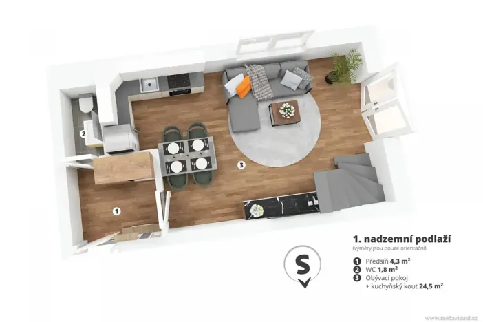 Prodej bytu 3+kk, Zdětín, 78 m2
