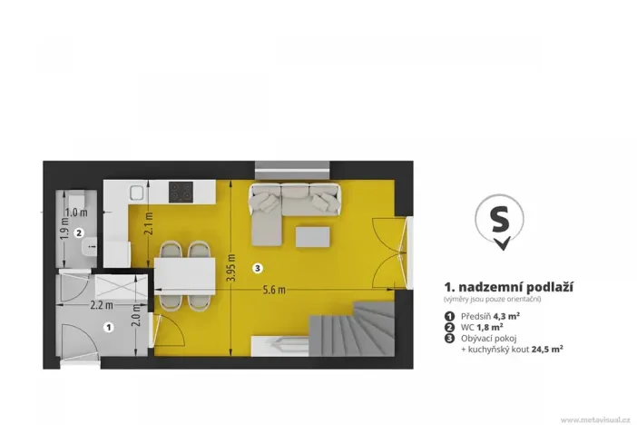 Prodej bytu 3+kk, Zdětín, 78 m2