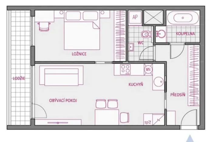 Prodej bytu 1+1, Praha - Stodůlky, Archeologická, 53 m2