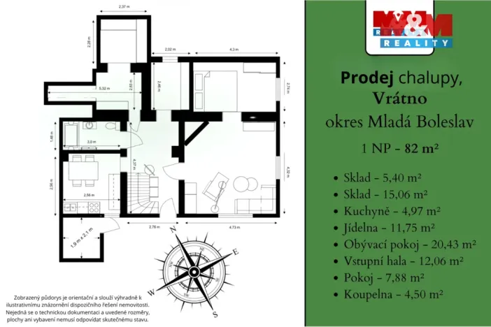 Prodej chalupy, Vrátno, 149 m2