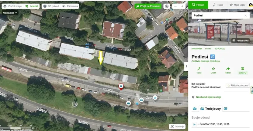 Pronájem garáže, Brno, Bystrcká, 16 m2