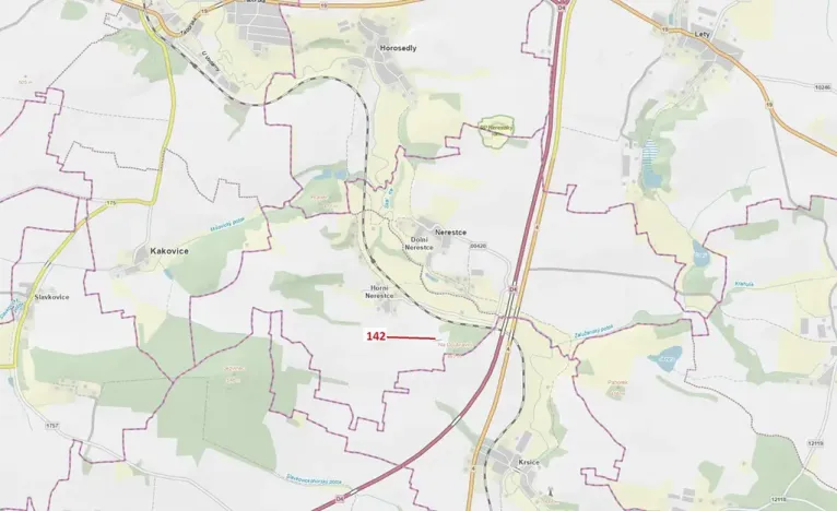 Dražba pozemku, Nerestce, 145 m2