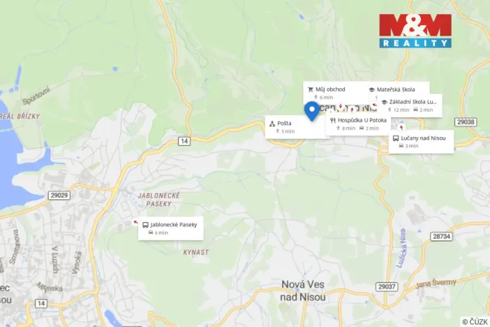 Prodej pozemku pro bydlení, Lučany nad Nisou, 1486 m2