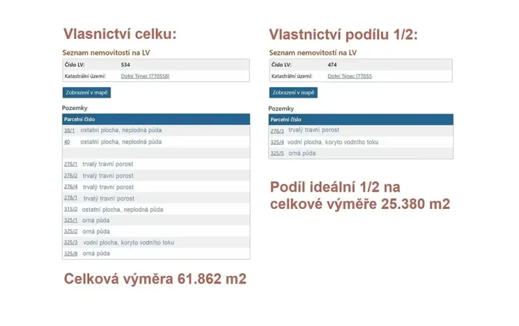Prodej louky, Třebušín, 74552 m2