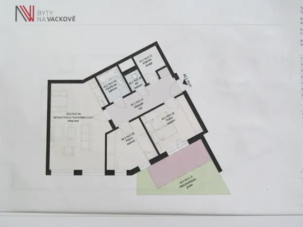 Prodej bytu 3+kk, Praha - Žižkov, Olgy Havlové, 71 m2