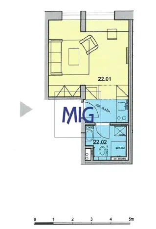 Pronájem bytu 1+kk, Brno, Kovařovicova, 23 m2