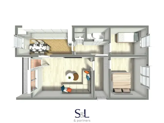 Pronájem bytu 3+1, Česká Lípa, Brněnská, 74 m2