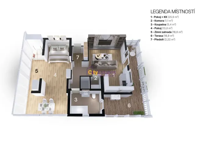 Prodej bytu 2+kk, Praha - Břevnov, Patočkova, 67 m2