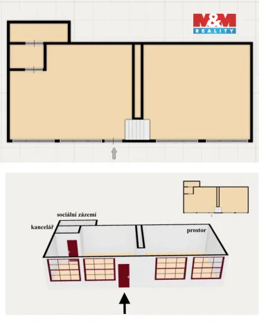 Prodej obchodního prostoru, Častolovice, Komenského, 154 m2