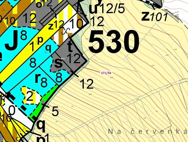 Dražba lesa, Milavče, 2102 m2