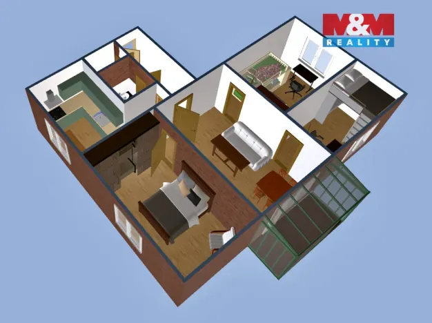 Prodej bytu 4+1, Ostrava - Poruba, Žilinská, 68 m2