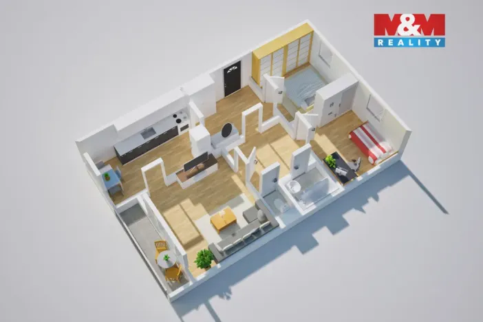 Prodej bytu 3+1, Ústí nad Labem - Krásné Březno, Anežky České, 78 m2