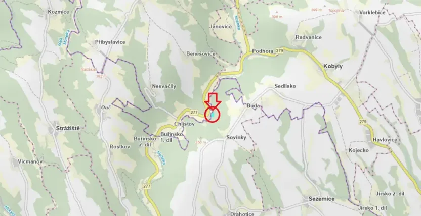 Prodej lesa, Chocnějovice, 2953 m2