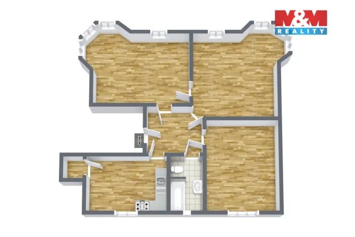 Prodej bytu 3+1, Karlovy Vary - Drahovice, Americká, 92 m2
