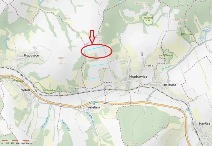 Prodej pole, Hradčovice, 11658 m2