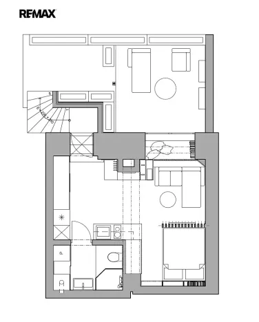 Pronájem bytu 1+kk, Praha - Nusle, Oldřichova, 28 m2