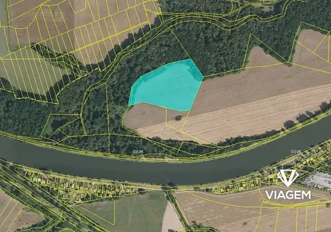 Prodej podílu pole, Kostelec nad Labem, Rudeč, 644 m2