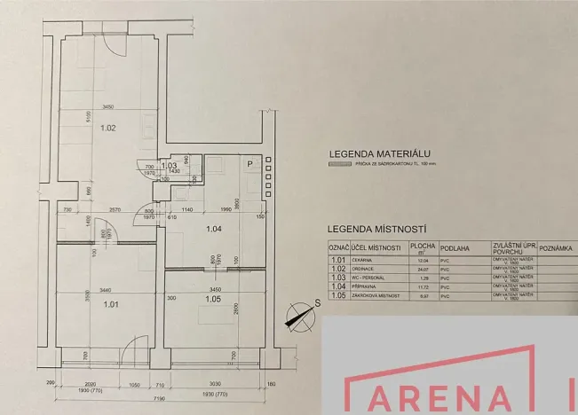 Prodej ordinace, Brno, Renneská třída, 59 m2