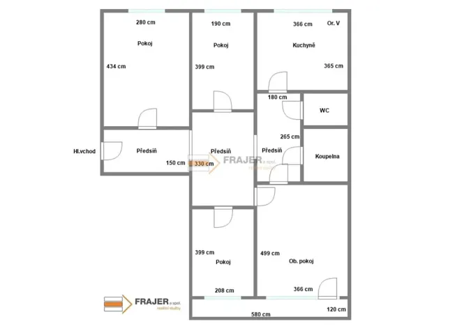 Pronájem bytu 4+1, Praha - Stodůlky, Dominova, 87 m2