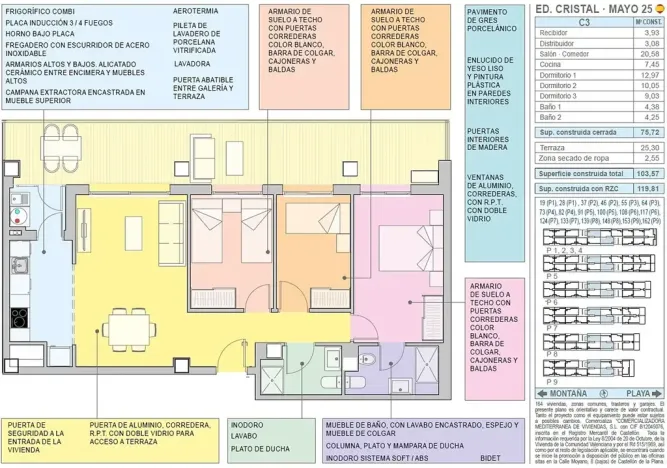 Prodej bytu 4+kk, Cabanes, Španělsko, Carrerasa Torre la Sal, 75 m2