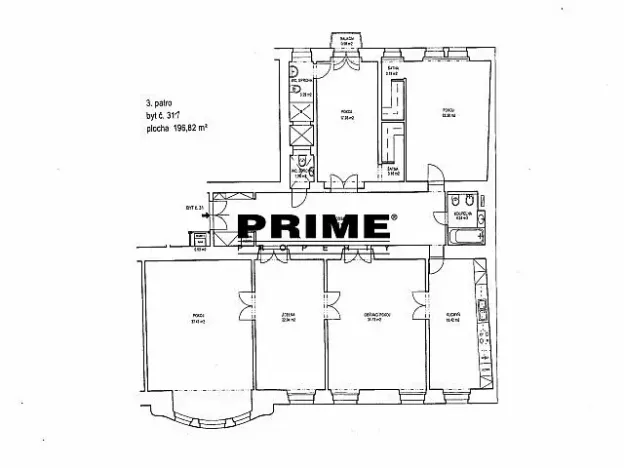 Pronájem kanceláře, Praha - Staré Město, Na Perštýně, 197 m2