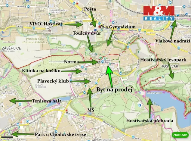 Prodej bytu 3+kk, Praha - Hostivař, Loučimská, 63 m2