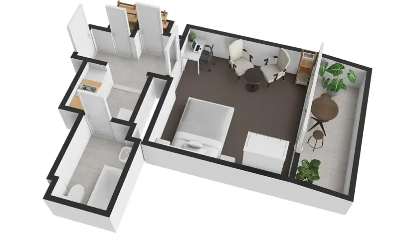 Prodej bytu 1+kk, Praha - Nusle, 5. května, 46 m2